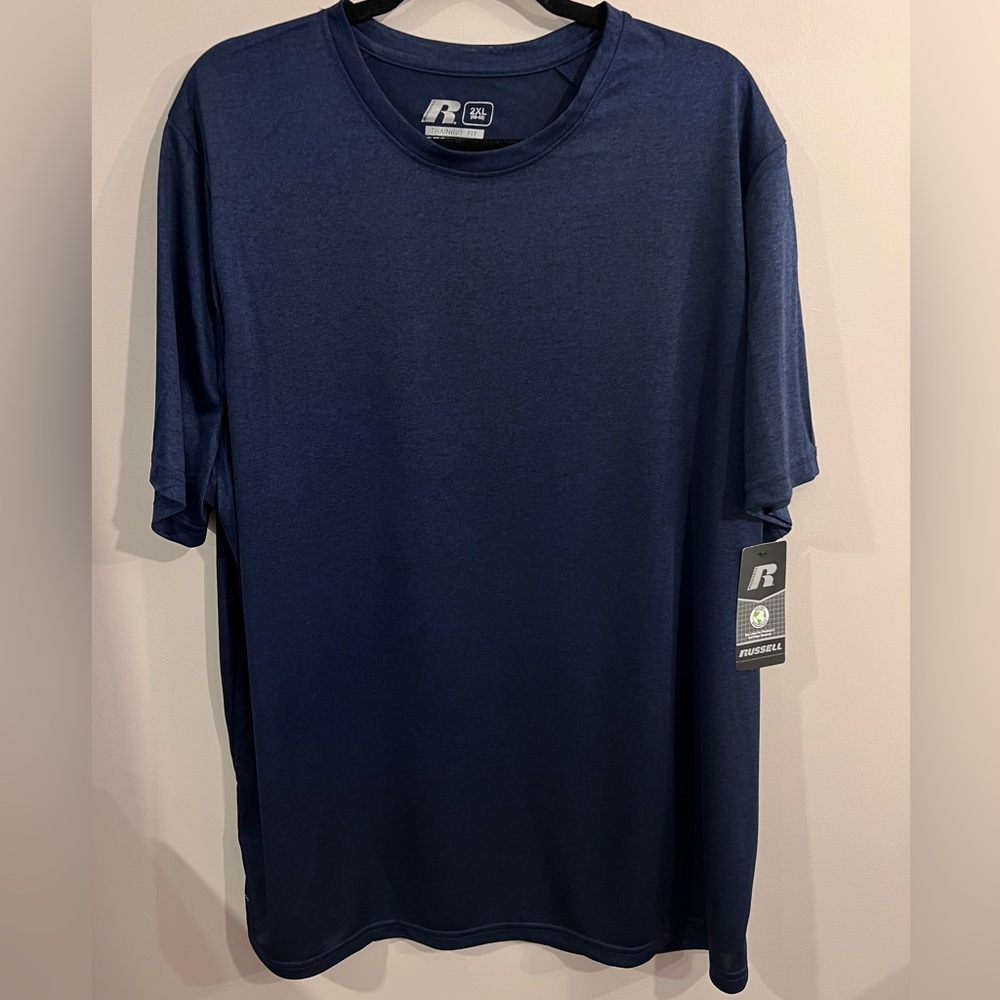 Russell Athletic Men's Navy Blue T-Shirt